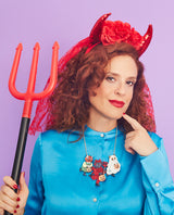 Trick Or Treat Kitties Necklace