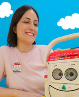 Tunes with Rockin’ Robot Brooch -Interactive-