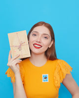 Turtle In The East Australian Current Stamp brooch