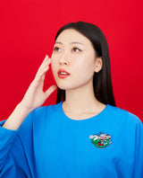 Ukiyo-e Majestic Dragon Brooch