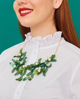Under the Mistletoe Statement Necklace
