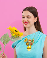 Van Gogh’s Sunflowers Necklace