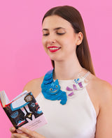 Vanishing Cheshire Cat Necklace - Glow in the dark -