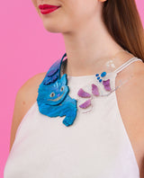 Vanishing Cheshire Cat Necklace - Glow in the dark -
