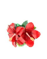Vibrant Hibiscus Flowers Brooch