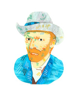 Vincent’s Self-Portrait with Grey Felt Hat Brooch