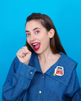 Vintage Playskool Cassette Player Brooch -Interactive-