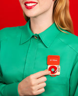 Vinyl Jingle Jams Brooch -Interactive-