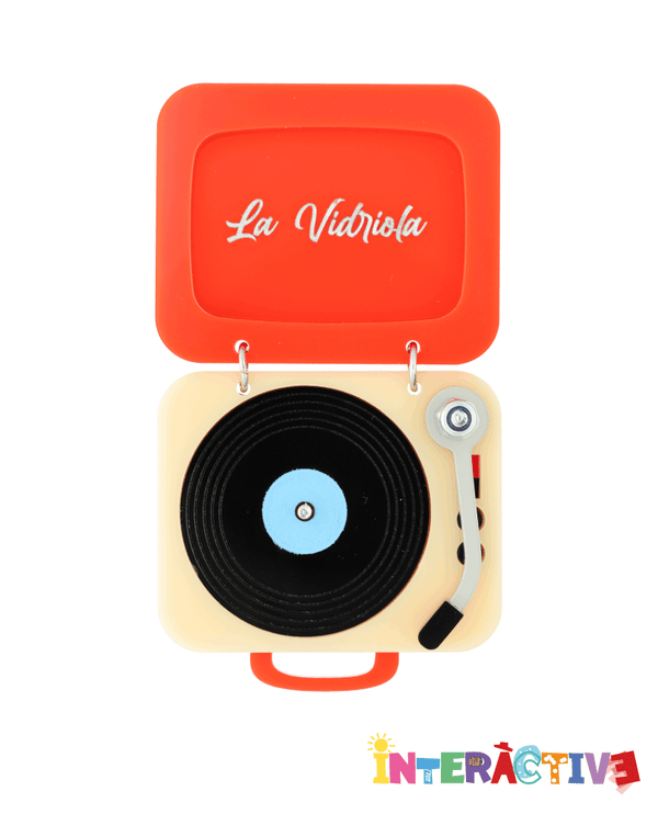 Vinyl Jingle Jams Brooch -Interactive-