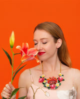 Volcanic Eruption in Tropical Paradise Necklace