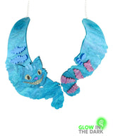 We’re All Mad Here… Cheshire Cat Necklace -Glow in the Dark-