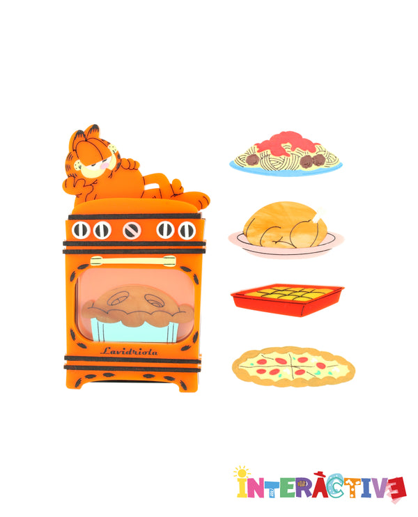 What’s Cookin in the Garfield Oven Brooch -Interactive-