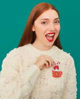 Which Hot Cocoa Topping? Brooch -interactive-