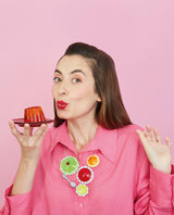 Wibble Wobble, Jelly On My Plate Necklace