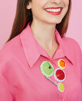 Wibble Wobble, Jelly On My Plate Necklace