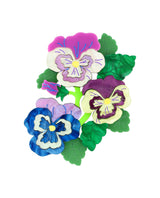 Wild Pansy Brooch
