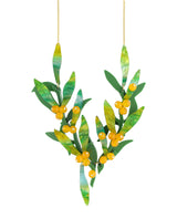 Wildflower Golden Wattle Necklace