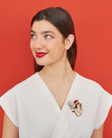 Wise Athena with her Owl Brooch