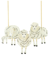Wooly Sheep Family Necklace