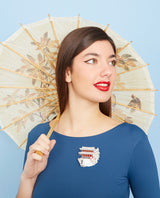 Yuki Snowy Japanese Temple Brooch