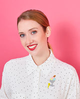 3 Scoops Please! Brooch