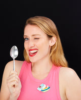 A Very Milky Way Breakfast Brooch