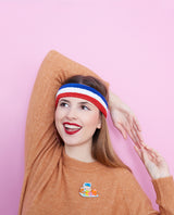 Aerobic Jazzercise Cat Workout Brooch