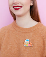 Aerobic Jazzercise Cat Workout Brooch