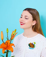 All Aboard Capybara! Brooch