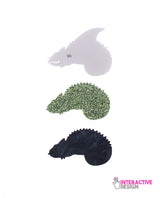 Aqua Marine Inserts for Chameleon Brooch