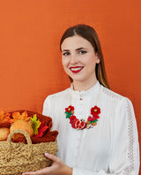 Autumnal Pomegranate Necklace