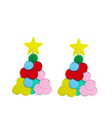 Bauble Christmas Tree Earrings