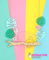 Christmas Chameleon necklace -interactive-