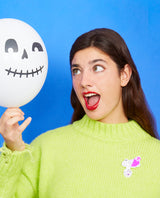 Boo! Ghosts got in my Trinquet Jar Brooch