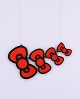 Bows and bows and bows necklace