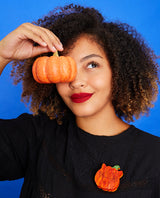 Cat-O-Lantern Brooch -interactive-