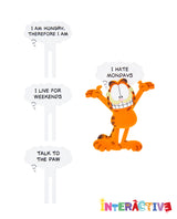 Changing Garfield Thought Bubble Brooch -Interactive-