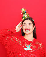 Christmas Tree On My 50s Car Necklace