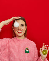 Christmas tree dress up Brooch