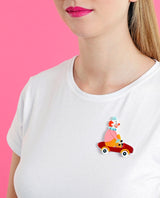 Clown-tiny-car-brooch-la-vidriola-plastic-jewellery-circus-where-the-magic-happens-product