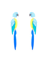 Colourful Macaw Parrot Earrings