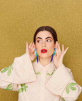 Colourful Macaw Parrot Earrings