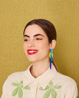 Colourful Macaw Parrot Earrings
