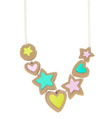 Colourful Stained Glass Cookies Necklace