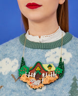 Cottage in the Woods Statement Necklace