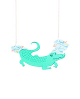 Crocodile Shiny in the Sun Necklace