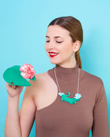 Crocodile Shiny in the Sun Necklace
