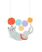 Darn Adorable Yarn Cat Necklace