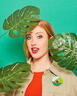 Dinosaur close up-eye Brooch