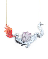Dragon-spitting-fire-necklace-la-vidriola-plastic-jewellery-cosmica-detail